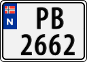 License plate of Norway, Trailers, motorcycles, special vehicles