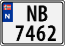 License plate of Norway, Trailers, motorcycles, special vehicles