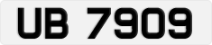 License plate of Hong Kong, AB 1234