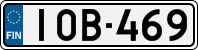 License plate of Finland, Cars