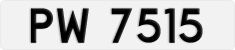 License plate of Hong Kong, AB 1234