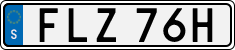 License plate of Sweden, Regular plates
