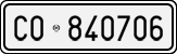 License plate of Italy, Cars (1927 year series)