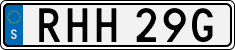 License plate of Sweden, Regular plates