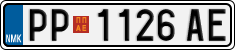 License plate of North Macedonia, Regular plates (2012)