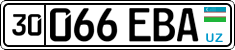 License plate of Uzbekistan, Organizations