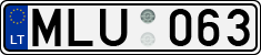 License plate of Lithuania, Cars