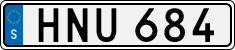 License plate of Sweden, Regular plates