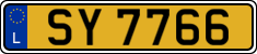 License plate of Luxembourg, 2003 year system