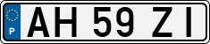 License plate of Portugal, Regular plates
