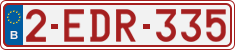 License plate of Belgium, Regular plates (2010)