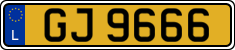 License plate of Luxembourg, 2003 year system