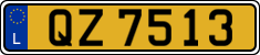 License plate of Luxembourg, 2003 year system