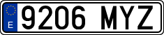 License plates of Spain, Ordinary (2000)