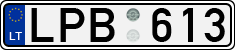 License plate of Lithuania, Cars