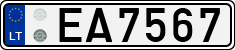 License plate of Lithuania, Electric vehicles