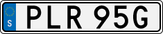 License plate of Sweden, Regular plates
