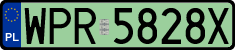 License plates of Poland, Electric vehicles