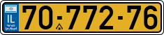 License plate of Israel, Regular plates