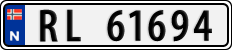 License plate of Norway, Cars