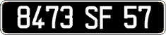 French license plate, FNI