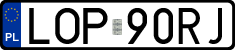 License plates of Poland, Regular car plates