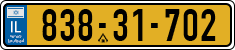 License plate of Israel, Regular plates