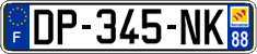 French license plate, SIV (ordinary)