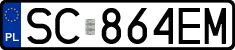 License plates of Poland, Regular car plates