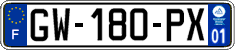 French license plate, SIV (ordinary)