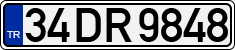 License plate of Turkey, Regular plates