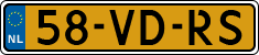 License plate of the Netherlands, Light Commercial Vehicles (1994 system)