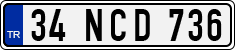License plate of Turkey, Regular plates
