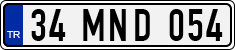 License plate of Turkey, Regular plates