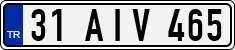 License plate of Turkey, Regular plates