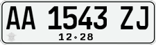 License plate of Indonesia, Regular plates
