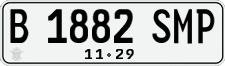 License plate of Indonesia, Regular plates