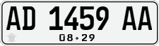 License plate of Indonesia, Regular plates
