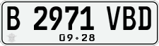 License plate of Indonesia, Regular plates