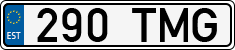 License plate of Estonia, Regular car plates