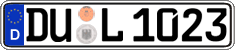 German license plate, Regular plates