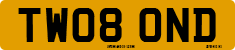 License plate of the United Kingdom, 2001 year system