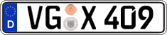 German license plate, Regular plates