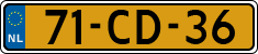 License plate of the Netherlands, Diplomatic