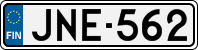 License plate of Finland, Cars