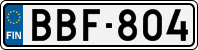 License plate of Finland, Cars