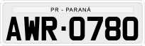 License plate of Brazil, Private owners (1990)