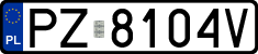 License plates of Poland, Regular car plates