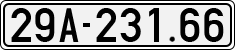 License plate of Vietnam, Cars
