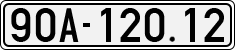 License plate of Vietnam, Cars